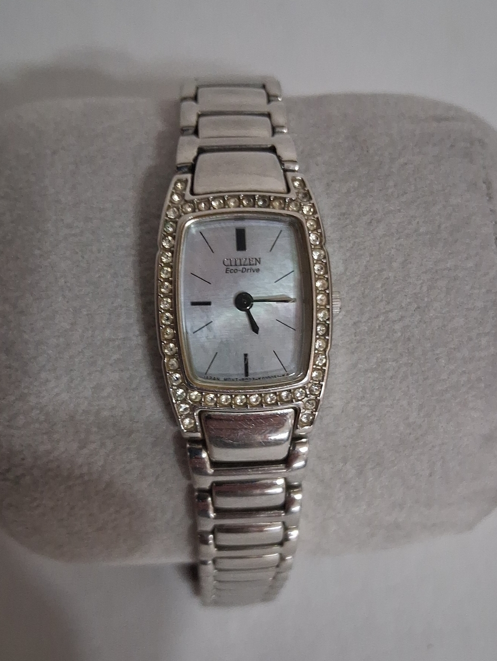 Citizen Silver-Tone Women's Bracelet Watch with Crystal Accents